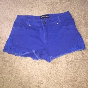 Blue shorts