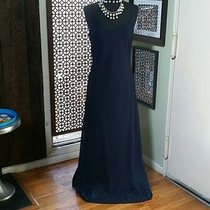 Gorgeous navy formal maxi gown worn once 10