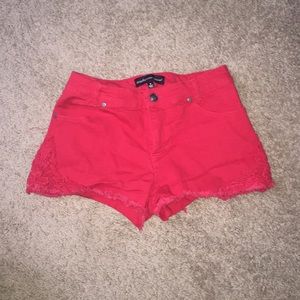Red shorts