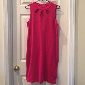 Pink shift dress