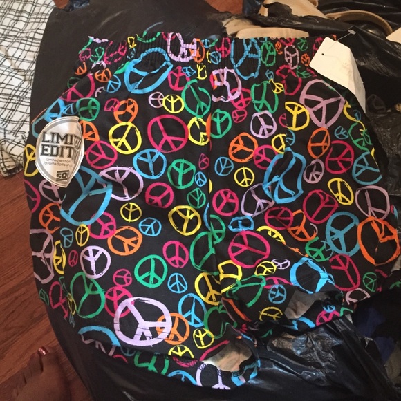 Peace sign shorts
