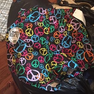 Peace sign shorts