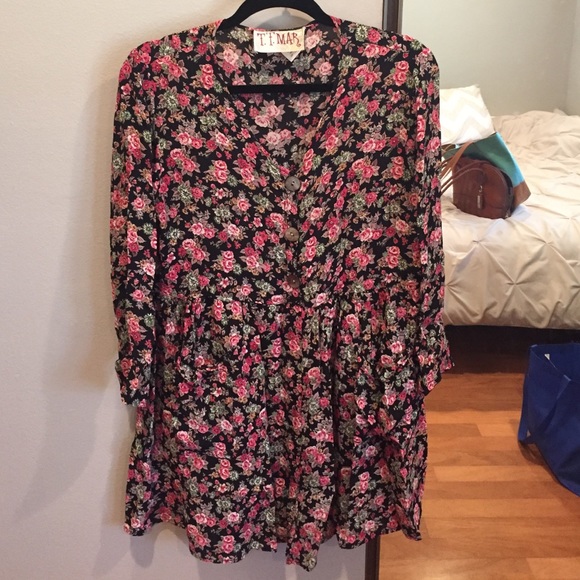 Flowered day dress - Picture 1 of 4