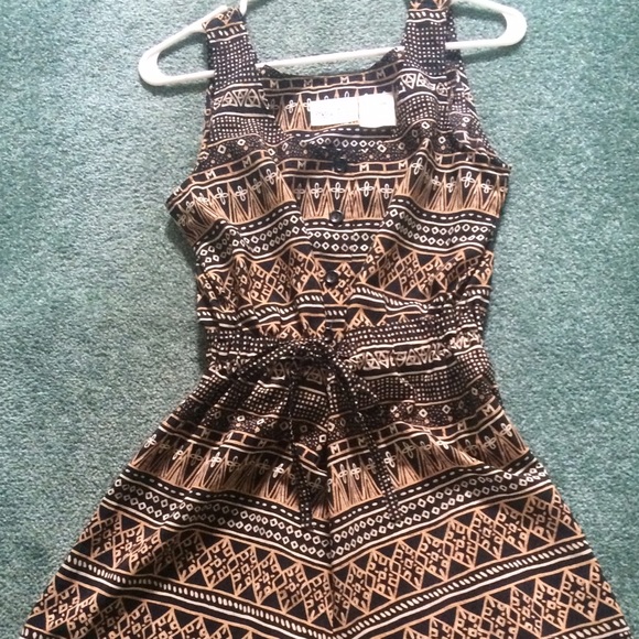 Black and Gold ROMPER