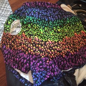 Multi color printed shorts