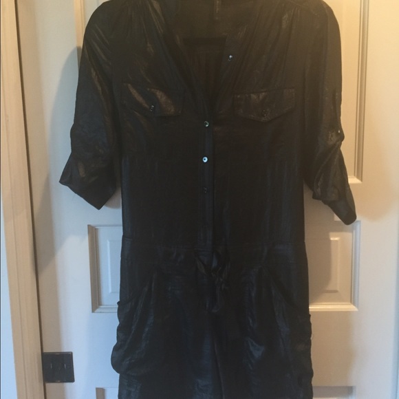 Black silky Bcbg romper XS