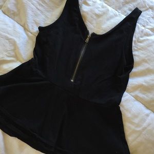 Peplum tank top