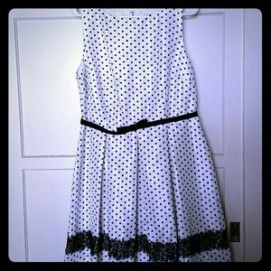 Black and white polkadot dress. Never worn!