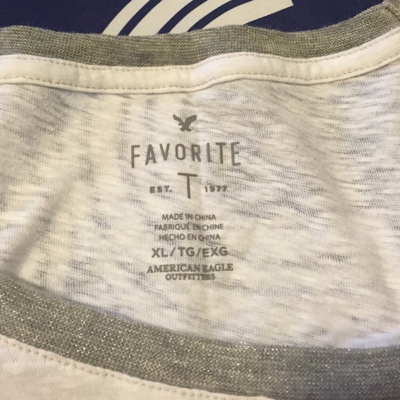 New American Eagle size XLG Women's baseball tee - Picture 2 of 4