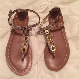 Coach Snakeskin Sandals