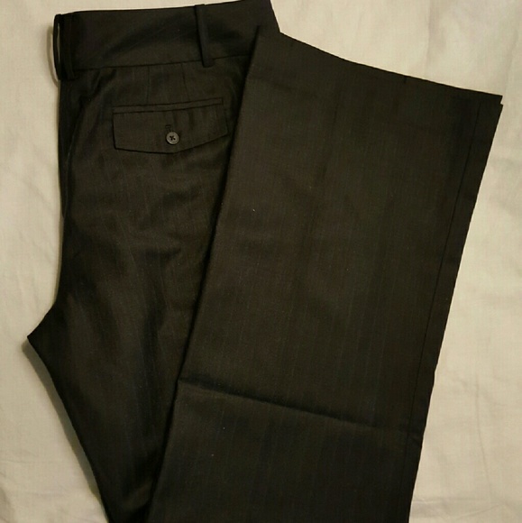SZ 8P ANNE KLEIN BLACK STRIPPED TROUSERS