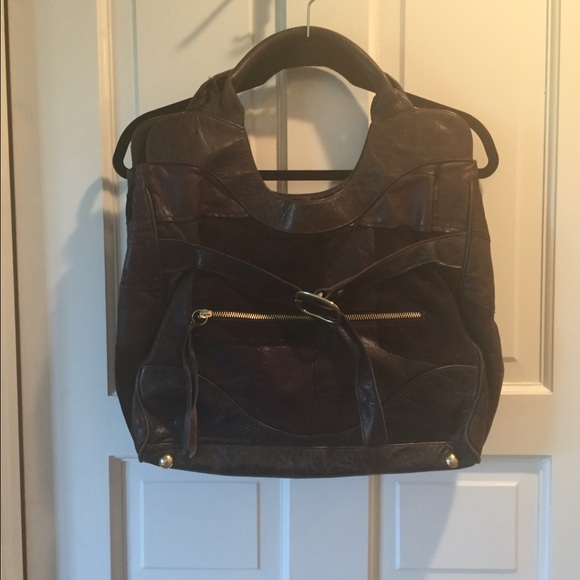 Foley and Corrina Brown patchwork leather tote