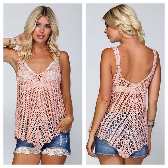 ✨LAST ONE✨Crochet Knit Tank Top - Picture 3 of 3