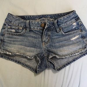 Light Wash Jean Shorts