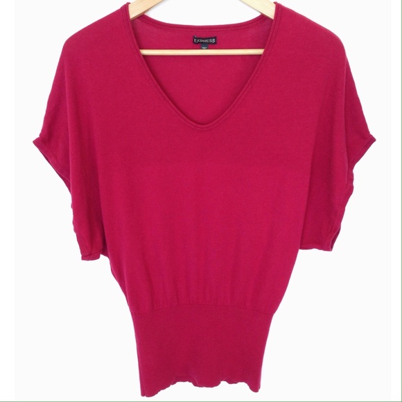 Express Sweaters - Express Red Knit Top
