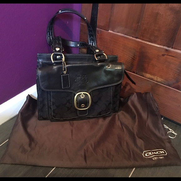 Vintage Leather Coach Bag