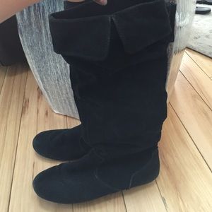 Sam and Libby suede knee high boots