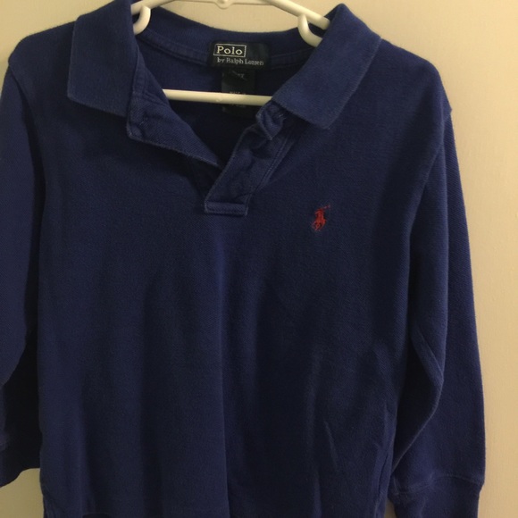 Royal blue long sleeve polo shirt. Worn 5 times.