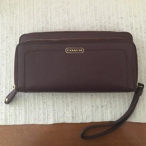 Coach accordion zipper wallet/wristlet