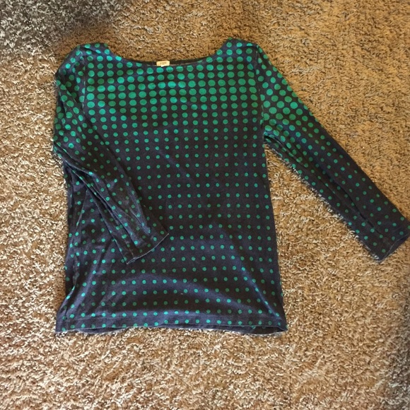 J. Crew polka dot top