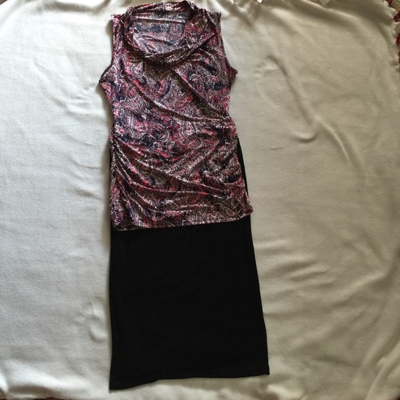 Sleeveless cowl-neck top purchased at Dress Barn.