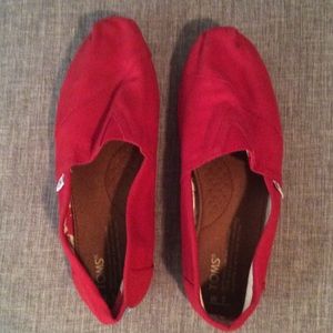 Red canvas toms 7 great condition