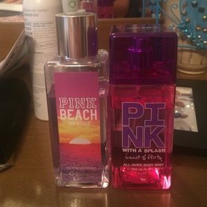 Pink Victoria's Secret body spray bundle