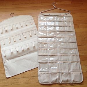 Hanging jewelry organizers