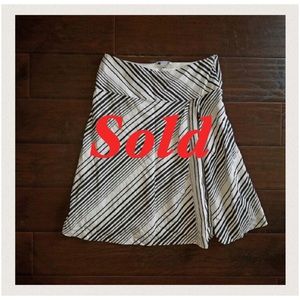 Black and white skirt