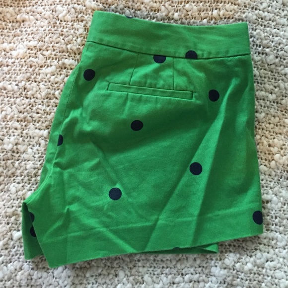 J. Crew City Fit chino polka dot shorts