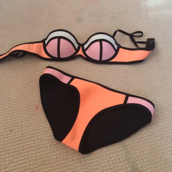 TRIANGL neoprene Poppy Peach Soda bikini