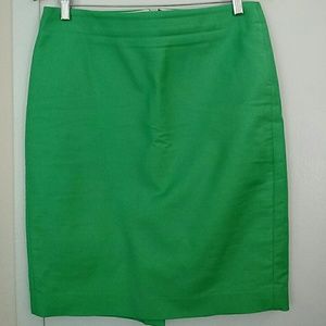 Green J Crew No. 2 Pencil Skirtl