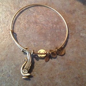 Alex and Ani swan bangle