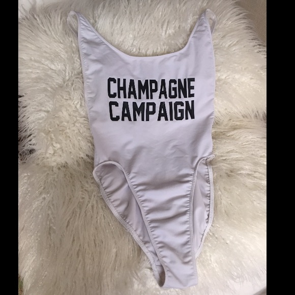 Champagne campaign one piece suit