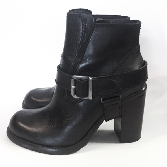 All Saints "Jules" Black Leather Boot