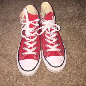 Red High top converse