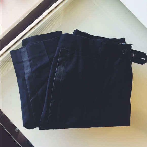 Ralph Lauren Wool pants with tuxedo stripe