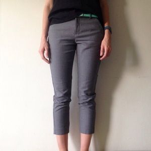 Light Gray Cropped Ankle Pants