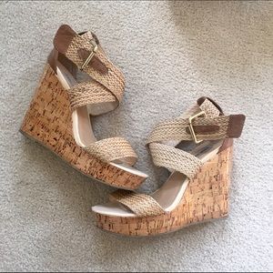 STEVE MADDEN Woven Wedges