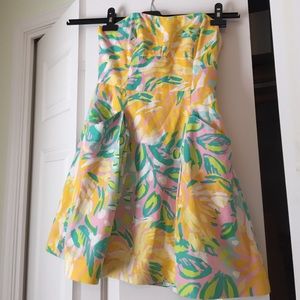 Lilly Pulitzer strapless blossom dress