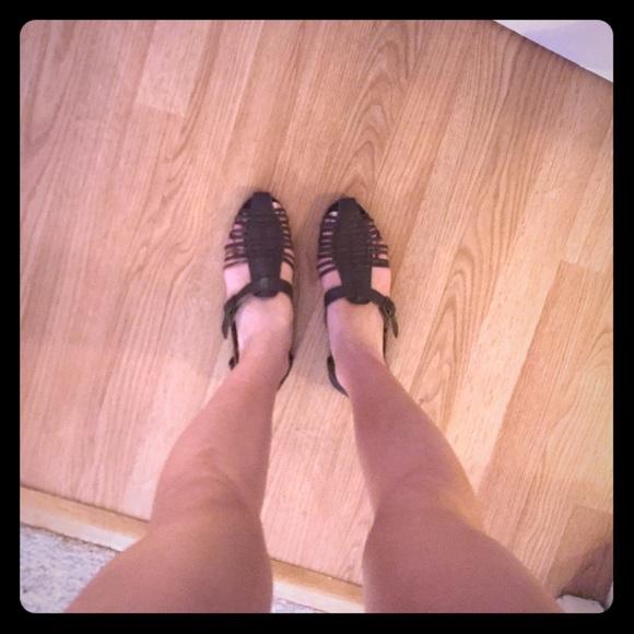 Brown Huarache Sandals 8