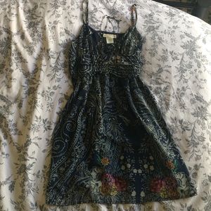 Staring at Stars Boho Floral Navy Dress Size 12