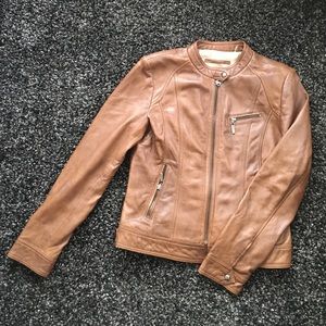 Andrew Marc, Marc New York - brown leather jacket