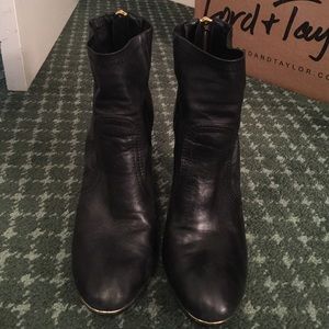 Tory Burch black booties size 10