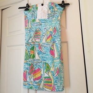 Lilly Pulitzer strapless boat dress