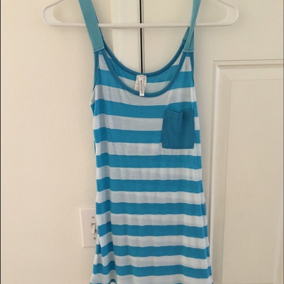 Blue striped tank