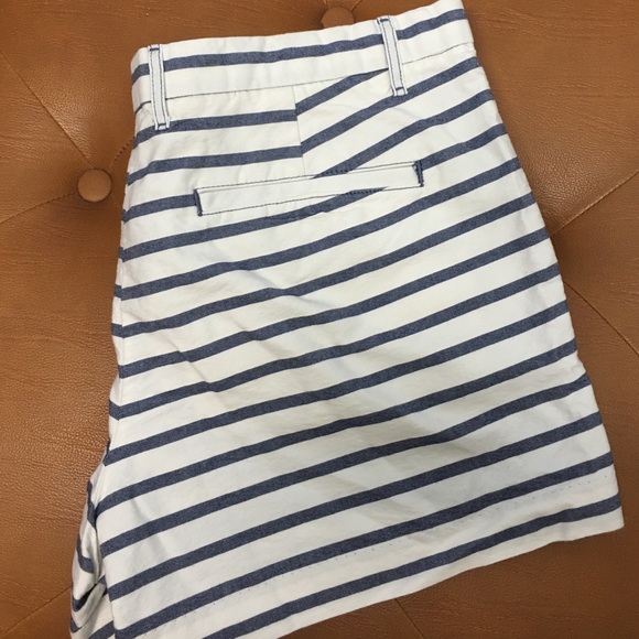 White and Navy Shorts
