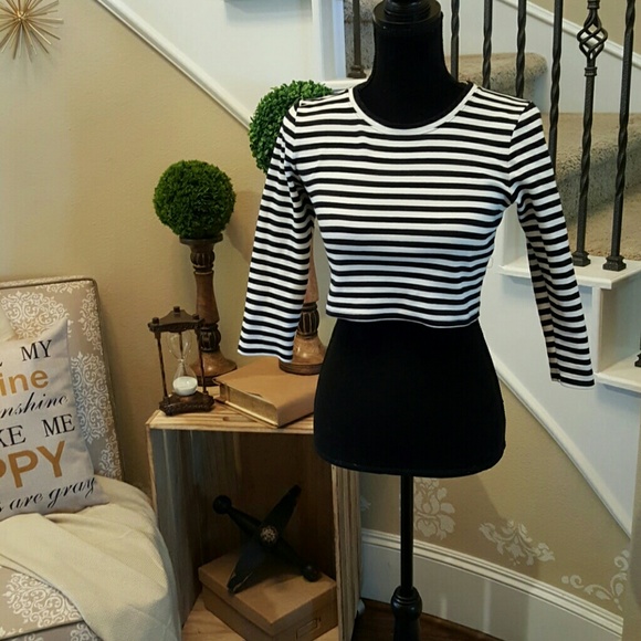 Striped crop top