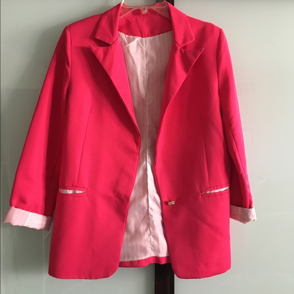 Hot pink blazer