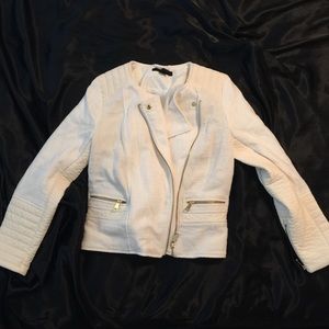 H&M Thick Cream Ivory Zip Jacket